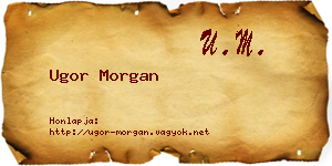 Ugor Morgan névjegykártya